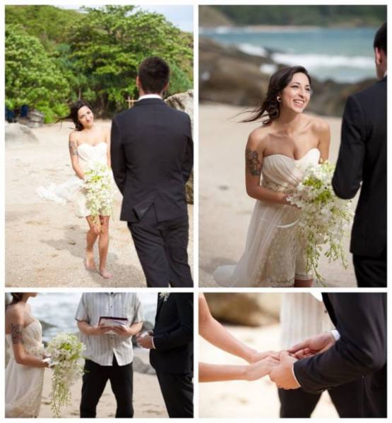 couple Phuket beach wedding