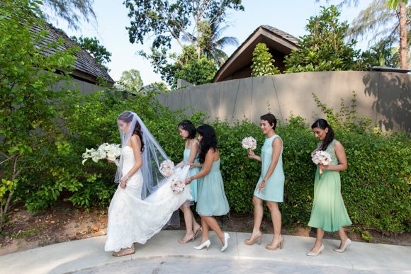 Beach wed Phuket bride