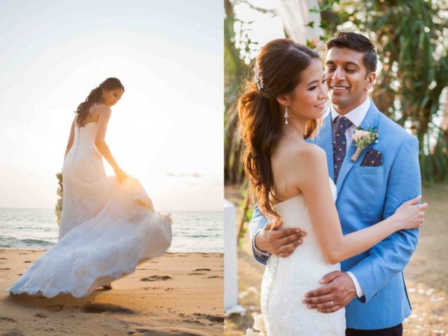 Phuket beach wedding photographer romantic
