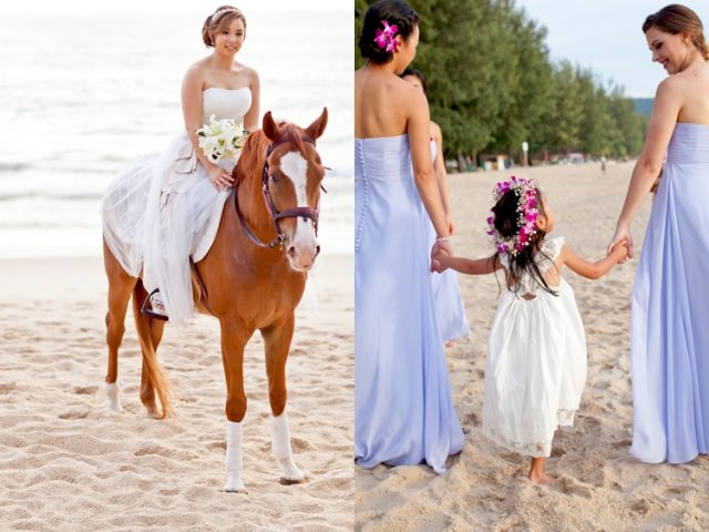wedding phuket sunset horse