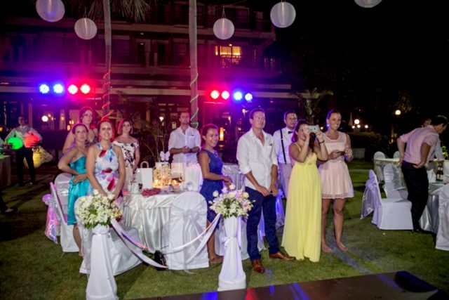 sunset beach wedding Phuket