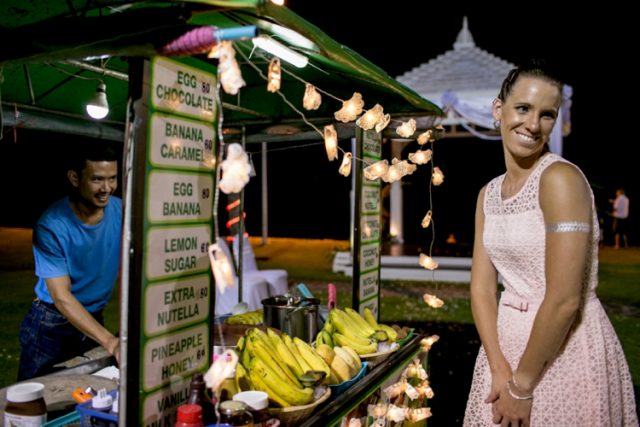 sunset beach wedding Phuket