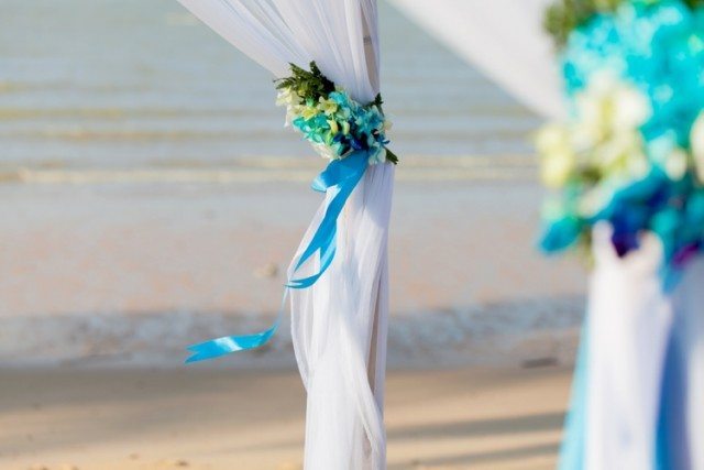 sunset beach wedding Phuket