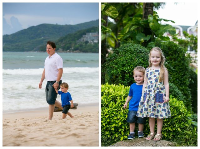 Patong holiday portraits family