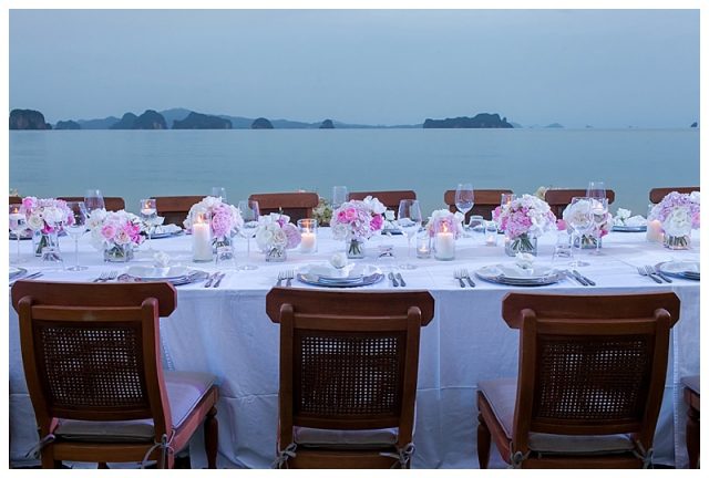 Phuket villa wedding florist