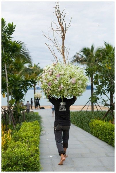 Phuket villa wedding florist