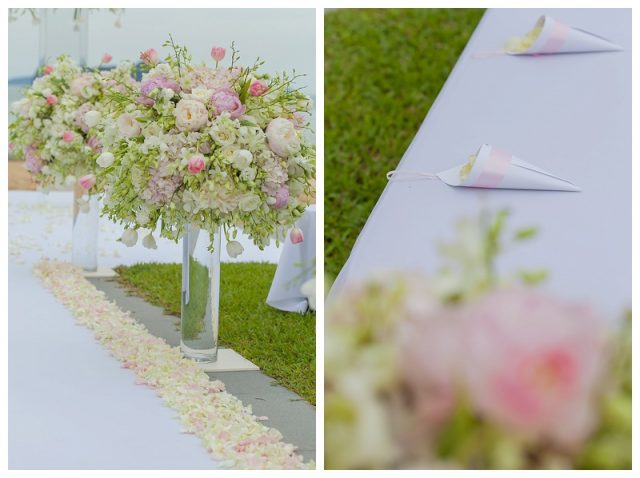 Phuket villa wedding florist