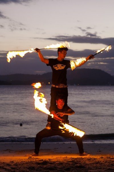 Phuket fire spinners