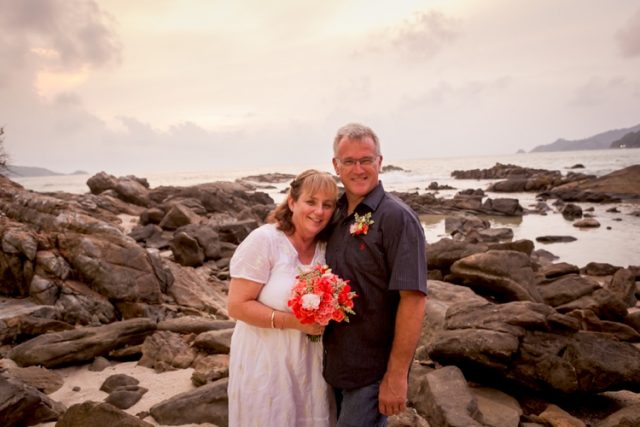 Phuket sunset wedding photography