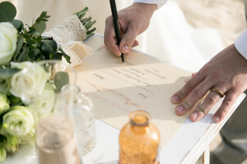 beach ceremony